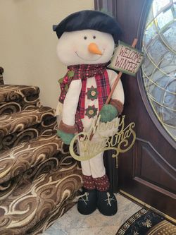 Snow man 42 Inch Tall. Great Condition 
