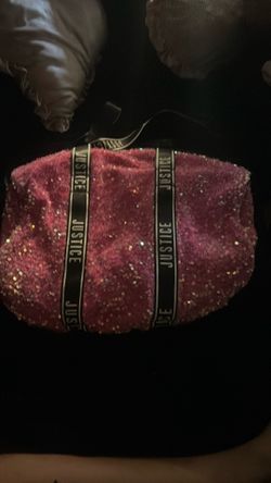 Justice glitter shoulder bag for women