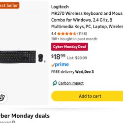 Logitech Wireless Keyboard/mouse