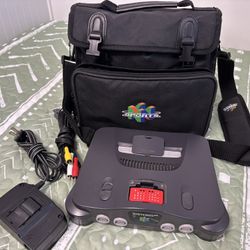 Nintendo 64 Console With Bag