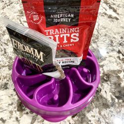 Slow Feeder Dog Bowl + FROMM + Treats