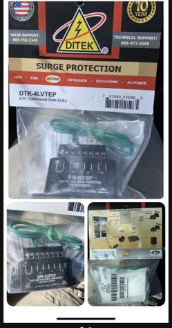 Ditek DTK-4LVTEP Commercial Gate Entry Telephone Entry System Surge Protector