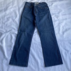 Levis 512 Boot Cut Perfectly Slimming Blue Denim Size 4M