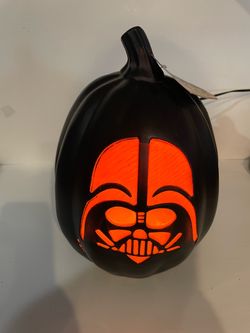 Star Wars Darth Vader Light-Up Halloween Pumpkin