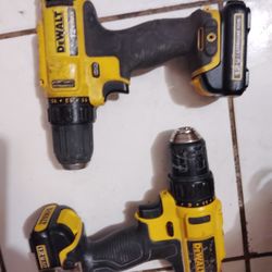 2  DeWalt Drills 12v 