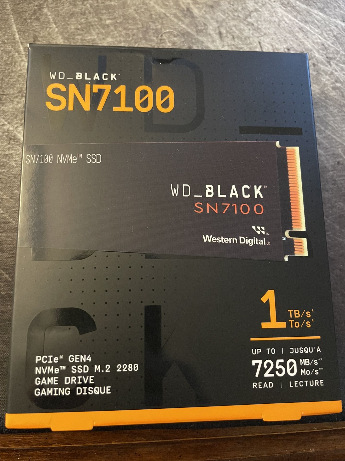 WD Black Gaming SSD 1TB Gen 4 M.2 2280