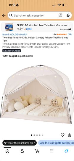 Twin bed tent