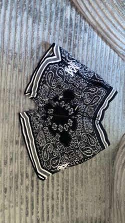 AMIRI Bandana Crochet Basketball Shorts