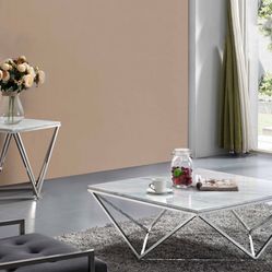 modern Marble Coffee Table And Side Table