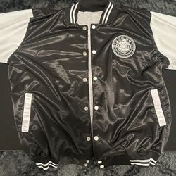 Bad Boy Entertainment 20th Anniversary Black & White Large Mens Button Up Jacket  