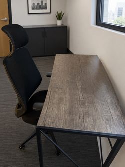 Desk table + chair price for both