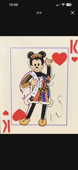 Hand-Painted Playing Card Canvas – King-Inspired Pop Art Piece
