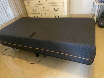 Adjustable bed frame and memory form mattress
