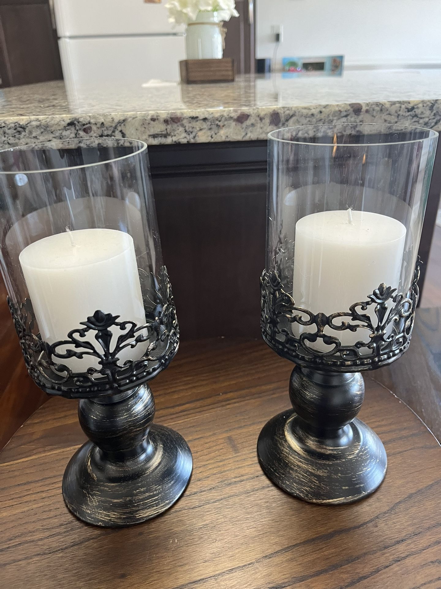 Black and Gold Candle Holders