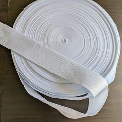 Full Roll White Nylon Webbing