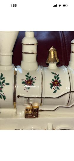 Porcelain Christmas Beautiful Collectible HOLIDAY JUNCTION TRAIN