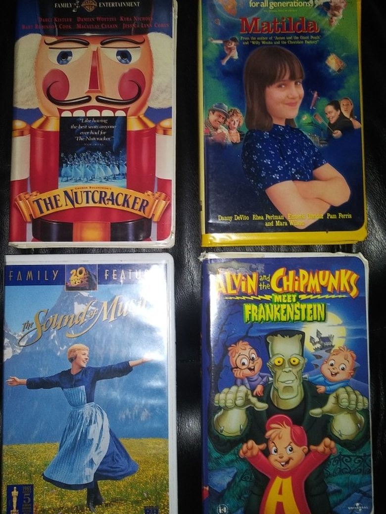 VHS Tapes Lot Of 4