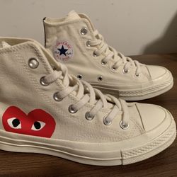 Comme Des Garcons PLAY converse White Chuck High-Top