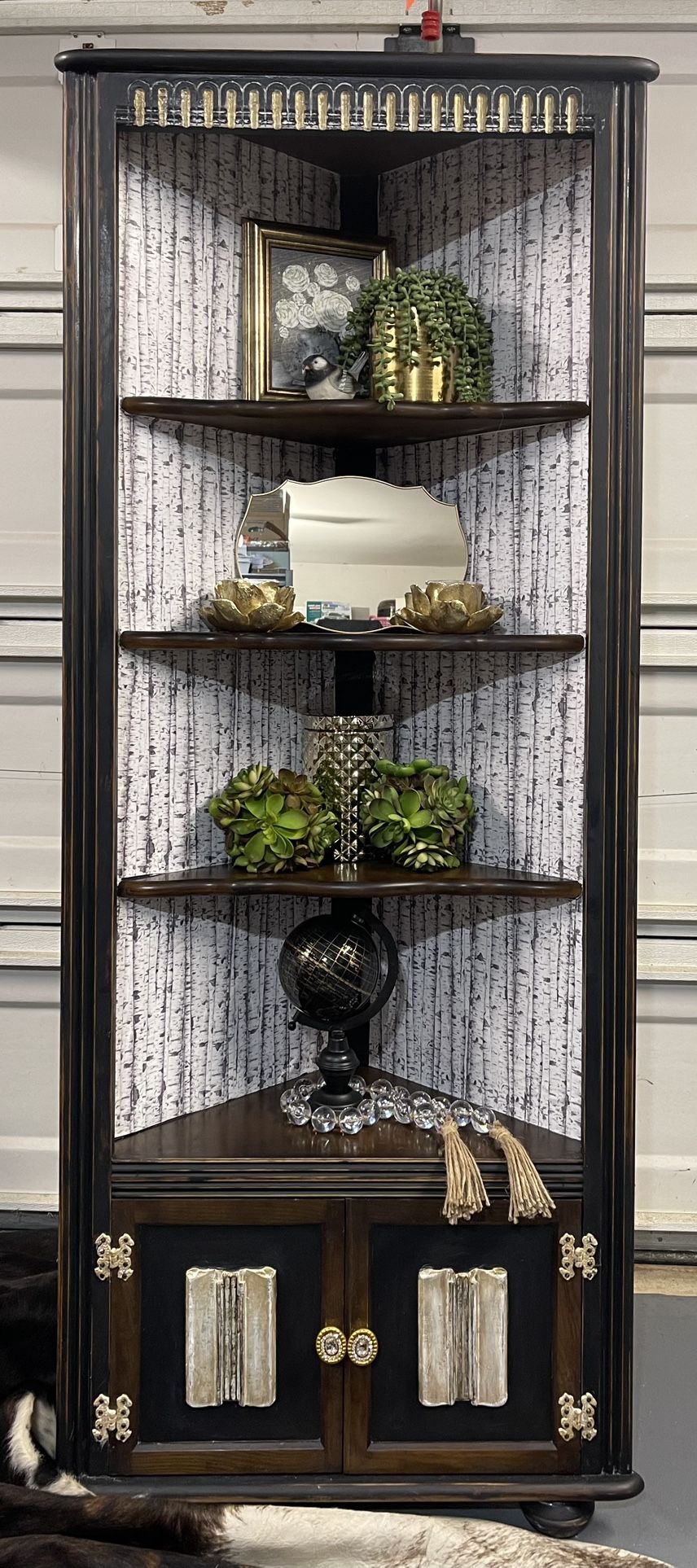 Unique Antique Corner Shelf