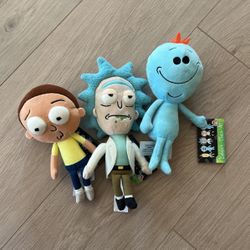Rick And Morty And Mr Meeseeks Plush Doll