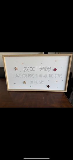 Sweet Baby Nursery Wall Hanging 