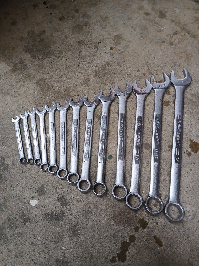 Craftsman 13 Piece SAE Wrench Set