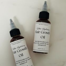 Hydrating Hair Growth Oil | Natural Rosemary & Pumpkin Seed | 2 oz with Applicator