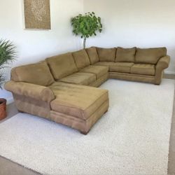 Macy's Jonathan Louis 3-pc Microfiber Sectional Sofa Couch with Chaise