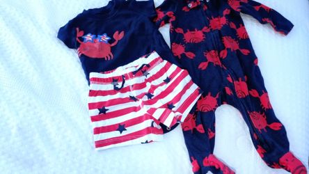Baby Boy Carter's Crab Set