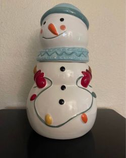 Snowman cookie jar