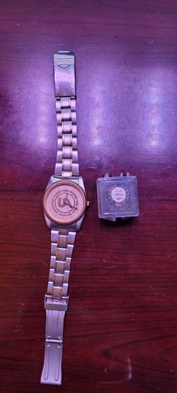Vintage UA Plumbers Pipefitters Union Gold Watch + 50 Year Member Pin