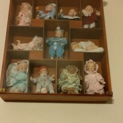 Danbury Mint Shadow Box Porcelain Dolls I Have All The Papers Perfect