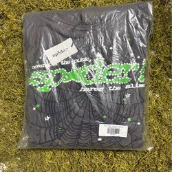 Sp5der Hoodie Green & Gray