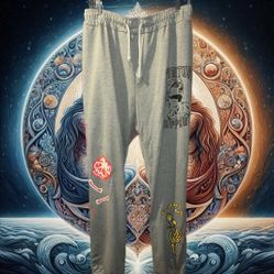 NWOT 2XL Manfinity Men Plus Sculpture & Letter Graphic Drawstring Joggers