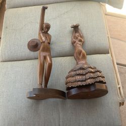 2 Flamenco Dancer Male & Female, Signed By J. Pinal