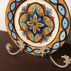 Hand Painted Plate 12x12