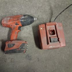Hilti 1/2 Impact Battery And Charger 