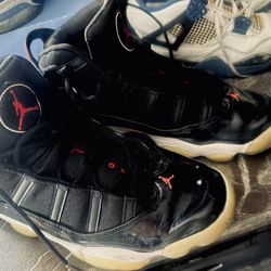 Men’s Black, White, Red Jordans Shoes 