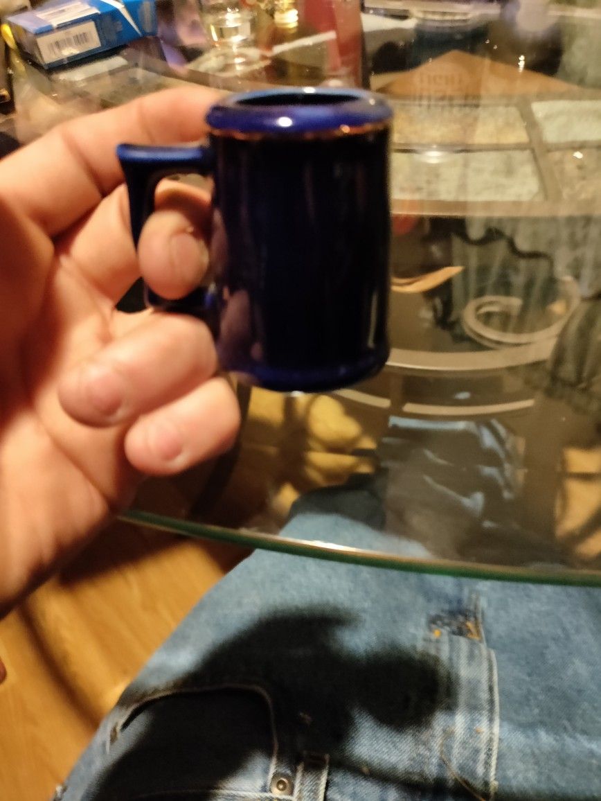 Cobalt Blue Las Vegas Toothpick Holder