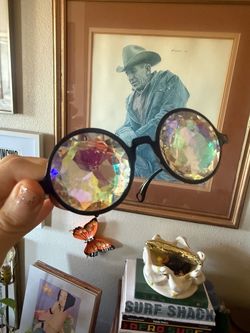 Kaleidoscope Round Festival Glasses burning man Glofx