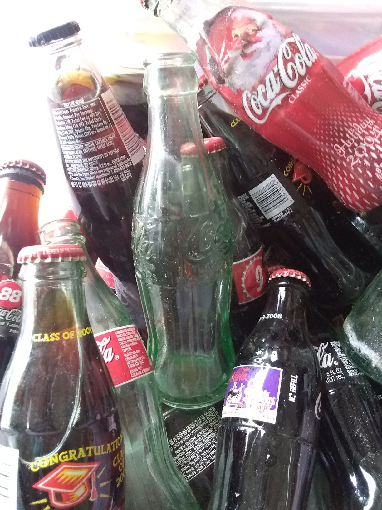 Old coke bottles