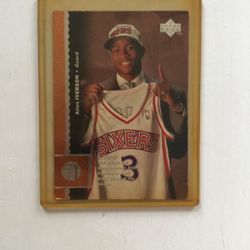 1996 Allen Iverson Draft Card RARE