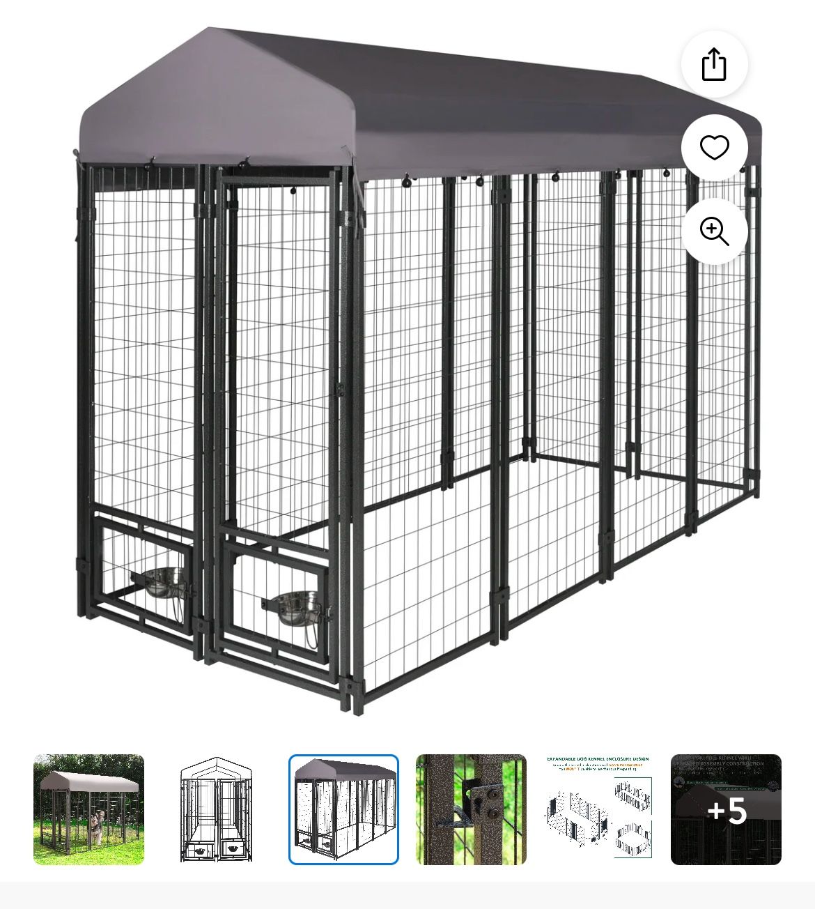 Large dog kennel