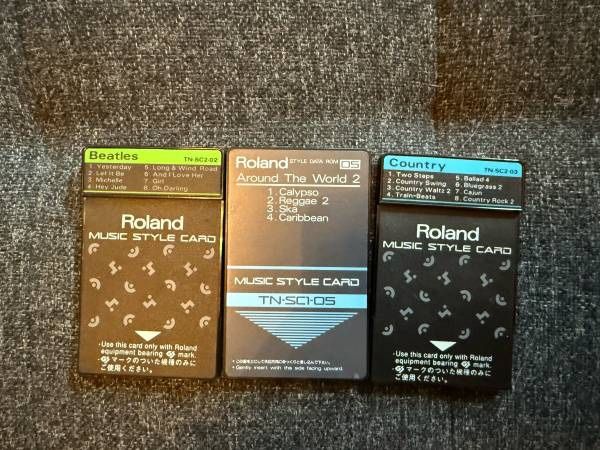 Roland Music Style Cards: Beatles, Around the World, Country
