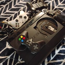PS3 Slim 500 GB Includes Two Xbox Controllers Place Two PlayStation Controllers Works Perfect Can Test It Before You Buy It Best To Offer Deal Makeove