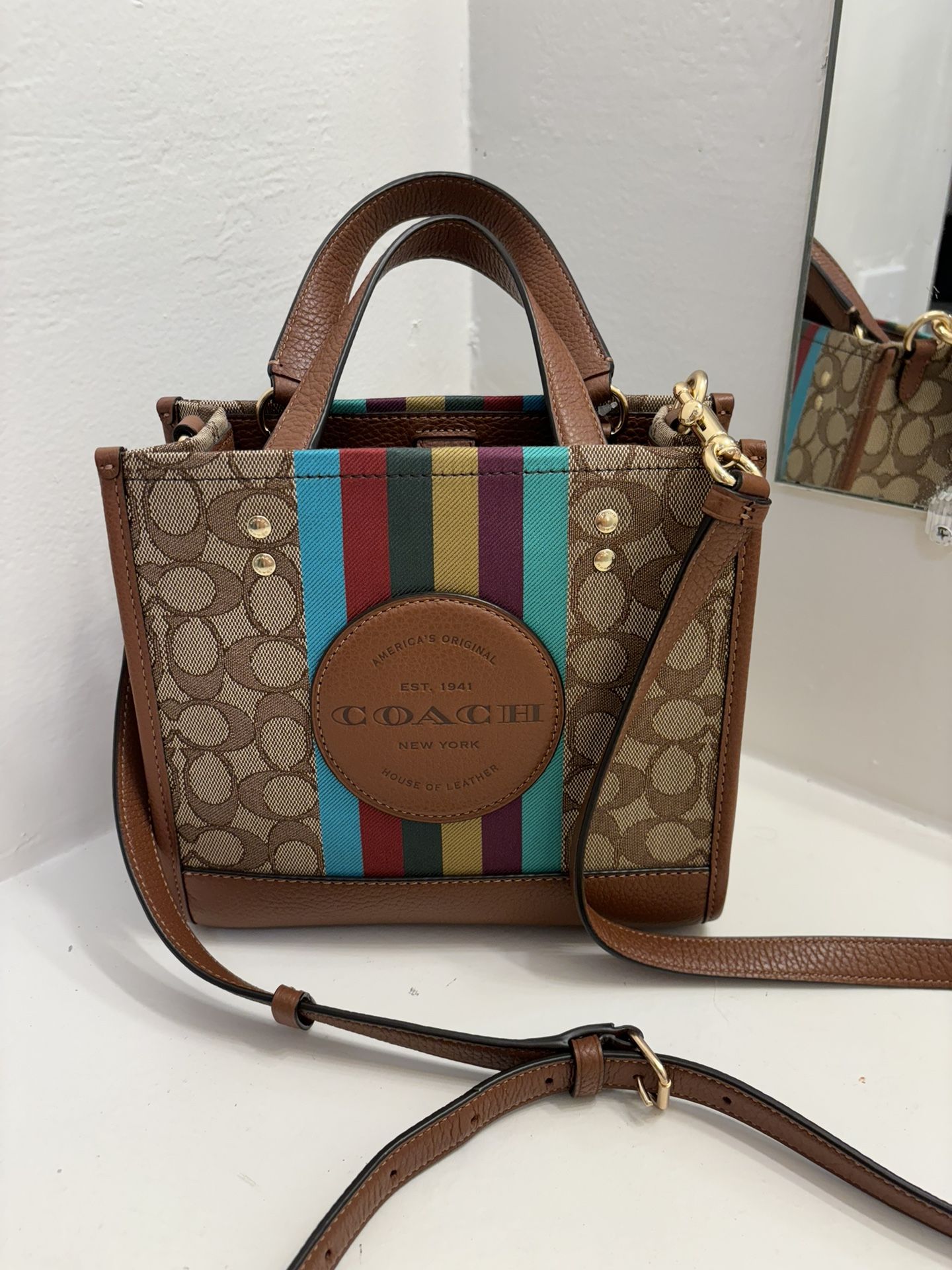 Vintage Artsy Coach Bag 