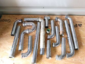 1 1/2 inch Chrome Metal Plumbing Pipes Bundle