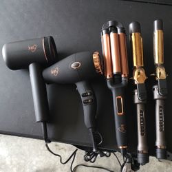 5 Piece Ion Hair Tools Brand New 