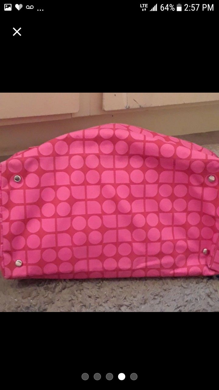 Kate spade tote with leather accents