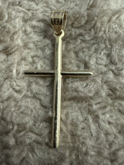 14K YELLOW GOLD POLISHED 3D CROSS Pendant